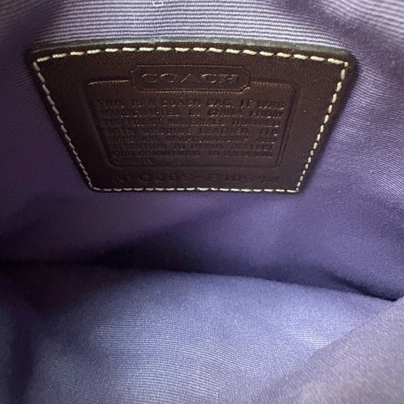 Vintage Y2K Coach Patchwork Crossbody Bag Brown/Purple - Picture 8 of 10